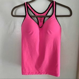 VICTORIAS SECRET PINK YOGA PUSH UP CAMI TANK TOP
